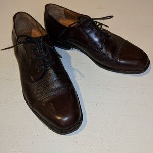 Bostonian Dark Brown Leather Oxford Dress Shoes